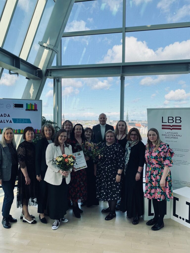 Balvas Gada bibliotēka 2024 saņemšana LNB
